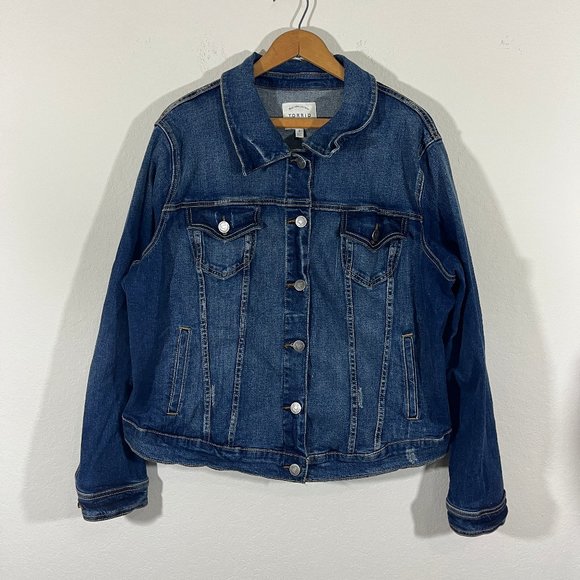 Torrid Medium Wash Jean Denim Jacket Size 2 Front Pocket Style 548688 - Picture 2 of 12